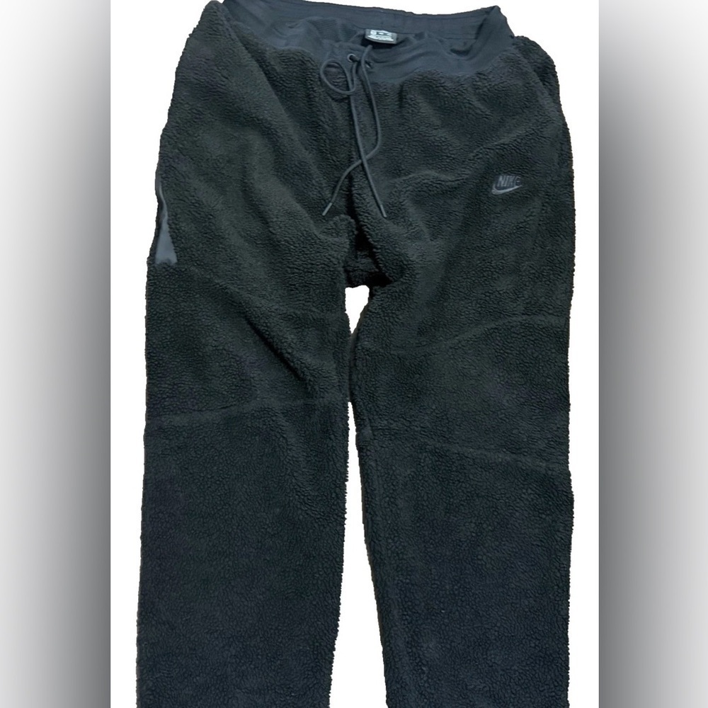 Nike Jogger Tech Icon Sherpa Fleece Men's Pants Black AQ2769-010 Size XXL - Picture 9 of 16